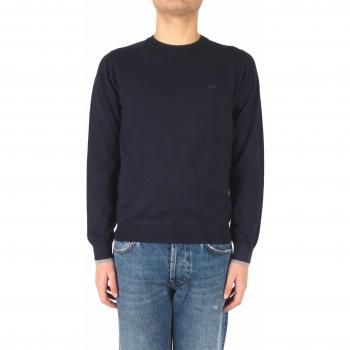 SUN68 Maglia Sun 68 in Lana e Cotone K29105 Navy Blue Size:M