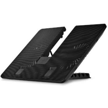 DeepCool U PAL Laptop Cooling Pad for up to 15.6-inch Laptops, 1000 RPM Fan Speed, Black