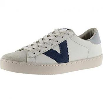 Victoria Berlin Blanco Piel Zapatillas Deportivas Unisex con Piezas de Color y Puntera de Serraje Modelo 1126142-36 para Mujer