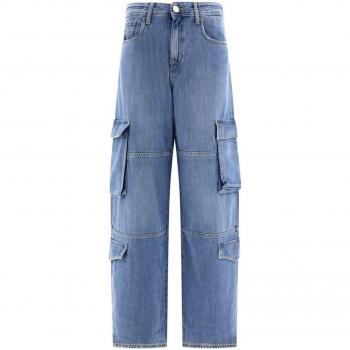 Jacob Cohen Women's Riri Relaxed Fit Cargo Jeans in Blue | Size 26 | VQ03602T629A309F