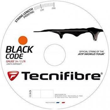 Tecnifibre Black Code Fire 16g Tennis String Reel - 1.28mm, 200m