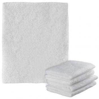 Set de 5 filtros para campana extractora Relaxdays - Recortables, fieltro colector de grasa, 47 x 59 cm, blanco