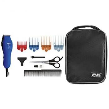Wahl U-Clip Cortapelos para Mascotas Azul, Kit de Peluquería Canina con Cuchillas de Precisión Autoafilables y Diseño Ergonómico