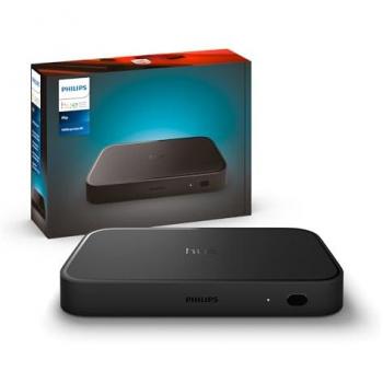 Philips Hue Play HDMI Sync Box 8K - Sincroniza hasta 10 luces con videojuegos, películas y música - Requiere Hue Bridge - Admite Dolby Vision HDR10+