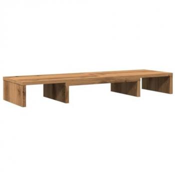 Adjustable Monitor Stand Riser in Artisan Oak - 80x24x10.5 cm Engineered Wood