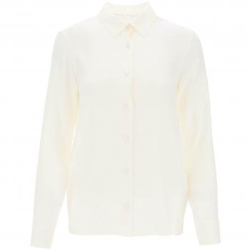 Palm Angels Monogram Satin Shirt - 42 White