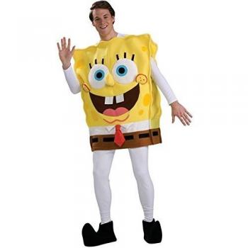 Disfraz Deluxe de Bob Esponja Nickelodeon para Adultos - Traje Amarillo Estándar con Movimiento