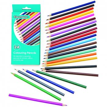 Classmaster Colouring Pencils Assorted CPW24 EG60068