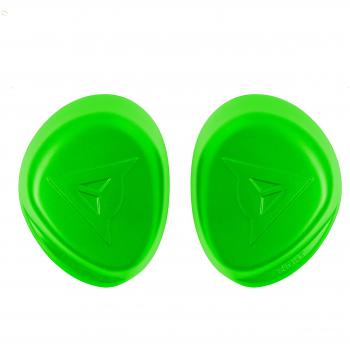 Dainese 1876164-136-N Slider de Moto para Codos, Fluo Verde, N, Set de 2