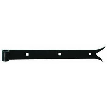 Bisagra de cola de carpa D16 40x5 L800 mm acero negro pre-pintado