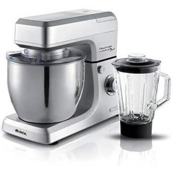 Ariete 1598/1 Robot de Cocina Gourmet con Jarra de Vidrio 1.5 L Pastamatic, 1200 W, Plata