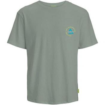Camiseta de Manga Corta Infantil Jack & Jones Jcofast Print Tee Ss Gris