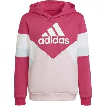 Sudadera con Capucha Adidas Colorblock Fleece Niño Rosa