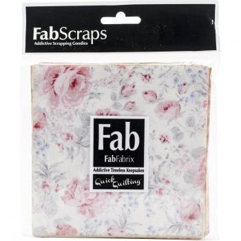 FabScraps Shabbylicious, cuadrados 12,7 cm x 12,7 cm 42 piezas, color rosa