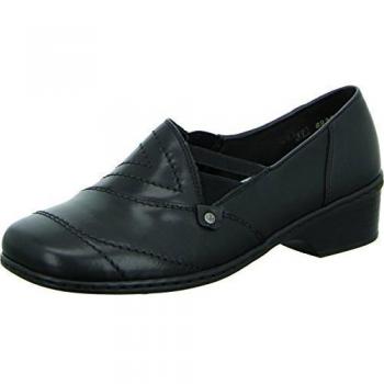 RIEKER Damen Pumps, Slipper, Ballerinas, nero/schwarz, 941475-1, Gr 41