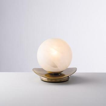 Lámpara de Mesa Contemporánea Selene Bronce 1 Luz E14