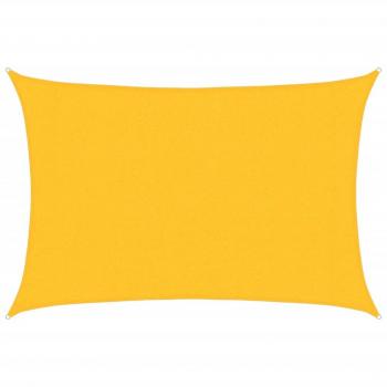 Toldo de vela HDPE amarillo 160 g/m² 3x4 m