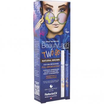 Tinte para pestañas y cejas Beauty Lash Two Go Castaño Natural 2 unidades