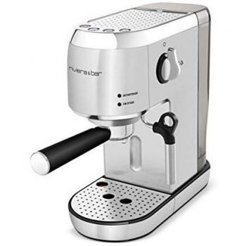 Cafetera Espresso Automática RIVIERA & BAR BCE 450 de Acero Inoxidable, 19 Bares y Buse Vapor Cappuccino