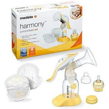 Set de Sacaleches Manual Medela Harmony con Alimentador y Mango 360°