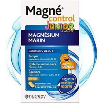 Nutreov Magné Control Junior & Adultos 30 Comprimidos Masticables