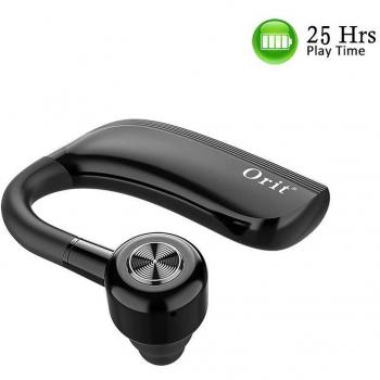 Mini Auricular inalámbrico, auricular Bluetooth soporte para 25 horas de tiempo de conversación auricular con mic HD incorporado, impermeable y reducción de ruido en el oído: llamadas de negocios