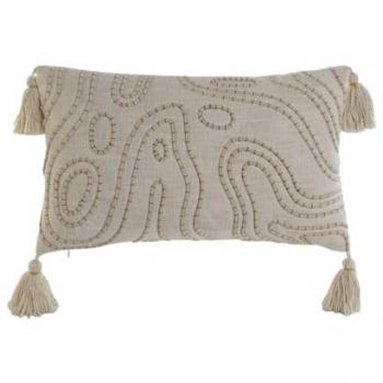 Cojín Home ESPRIT 50 x 15 x 30 cm - Cuida Cada Detalle - Última Moda - Bordado - Cremallera - 380 G/m² - Algodón - Poliéster