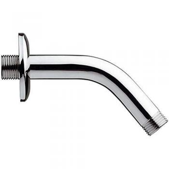 Brazo de Ducha Curvo de Latón Cromado Pesado 29 cm