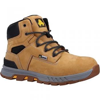 Amblers Safety 261 Tan Leather Men's Safety Boots Size UK 6.5