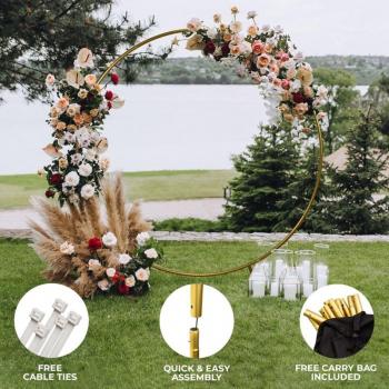 Arco de Boda Moongate 200cm - Dorado