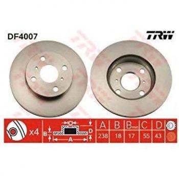 TRW Automotive AfterMarket DF4007 Brake Disc