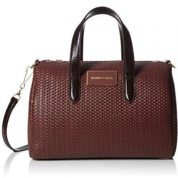 Bimba & Lola - Bolso de hombro para mujer, Granate, Única