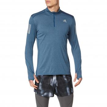 adidas Men's Response Zip Sweatshirt, Legend Marine, Large