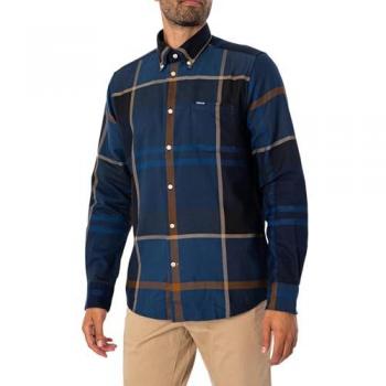 Barbour Dunoon Tailored Men's Shirt - Midnight Tartan - XL - Male