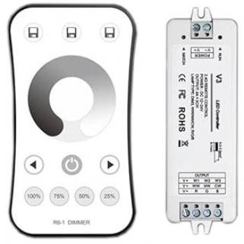 Controlador LED Monocolor con Mando a Distancia - Dimmable - DC24V - IP20