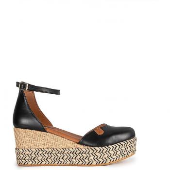 Sandalias de cuña de mujer de piel con diseño elegante y comodidad garantizada
