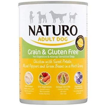 Naturo Adult Dog Grain and Gluten Free Chicken with Sweet Potato, Mixed Peppers and Green Beans, 390g