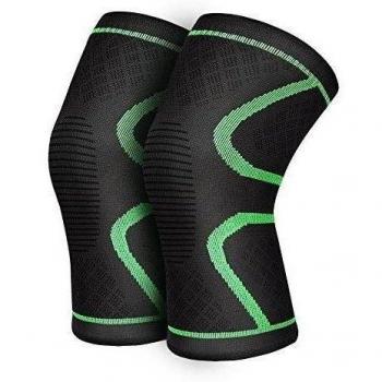 yosoo Knee Sleeves 1 par, Athletic - Rodillera de compresión para correr, Correr, senderismo, Baloncesto, rodilla Lesiones Dolor Artritis Alivio, Hombres & Mujeres Regalo, talla L