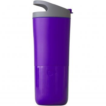 Botella de 450 ml para hacer deporte que controlada tu hidratación de Ozmo. Se conecta a teléfonos inteligentes iPhone y Android., Unisex, CSPOPUM, morado, medium