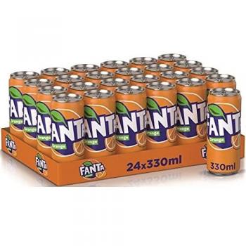 Fanta Naranja Lata 33cl - Paquete de 24 Unidades