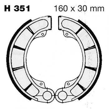 Juego de zapatas de frenos EBC Brakes H351 con resortes incluidos