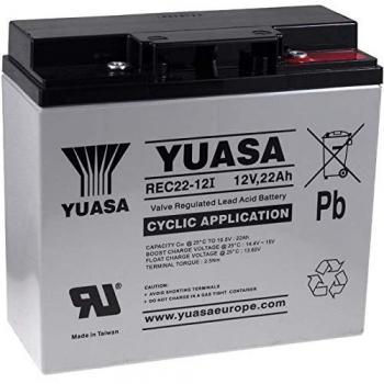 Batería Cíclica de Reemplazo 12V 22Ah para Modelismo, Barcos, Caravanas y Autocaravanas