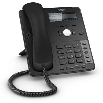 Snom D715 12líneas Wired handset Negro - Teléfono IP
