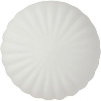 Aplique Murale Kumu Ø18 cm Vidrio Blanco y Laitón Diseño Simple