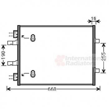 Condensador de aire acondicionado VAN WEZEL 37005480