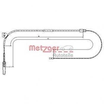 Cable de freno de mano METZGER 10.9331 para Mercedes Vaneo, delantero