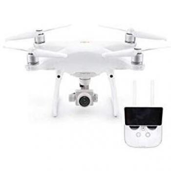 DJI Drone Phantom 4 Pro + V2.0-Versión EU, Video 4K/60fps e Imágenes en modalidad Burst a 14 Fps, Control Remoto Integrado-Blanco, Color