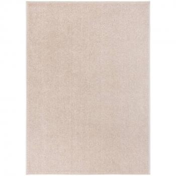 Alfombra corta de piel 140x200 cm beige oscuro