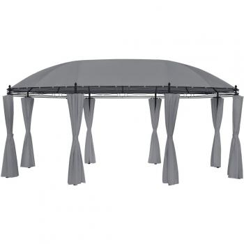 vidaXL Gazebo with Curtains 520x349x255 cm Anthracite