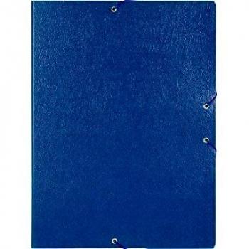 5 CARPETAS DE PROYECTOS FOLIO CON GOMAS Y LOMO 5 CM. EN COLOR AZUL